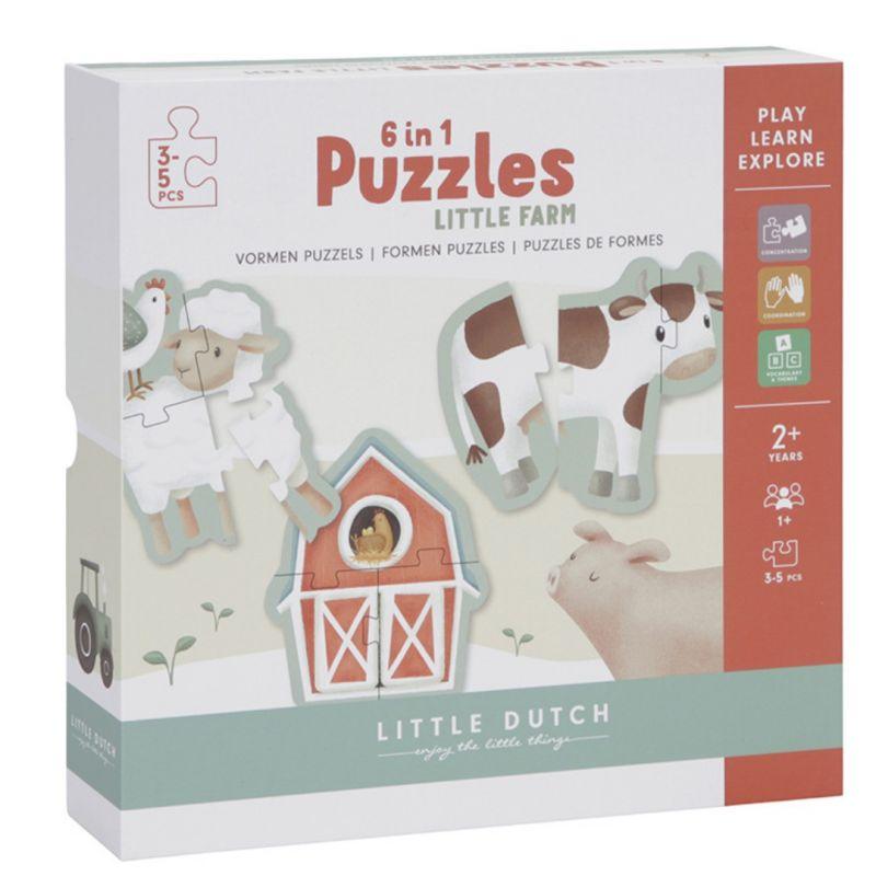 6 in 1 puzzle – Little Farm - immagine 2