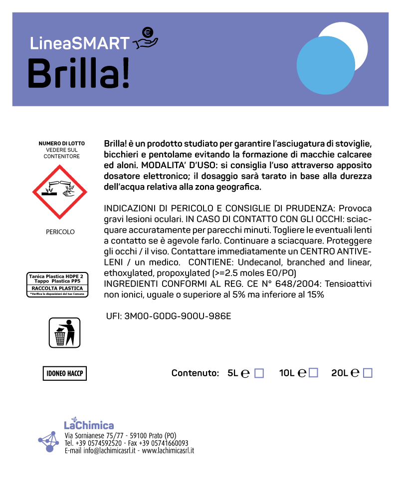 Brillantante Smart, additivo di risciacquo per lavastoviglie - immagine 4