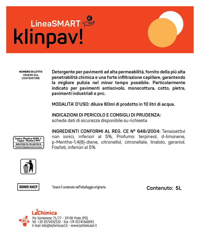 Klinpav! Smart detergente pavimenti manutentore ad alta capacità sgrassante - immagine 4