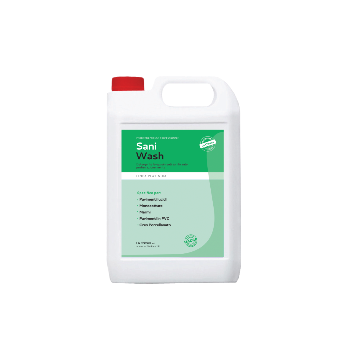 Sani Wash, detergente pavimenti sanificante profumato menta - immagine 2